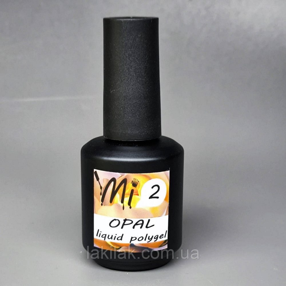 Рідкий полігель Мі OPAL #2 персик з шимером 15мл (пляшка з пензликом) Херсон - изображение 1