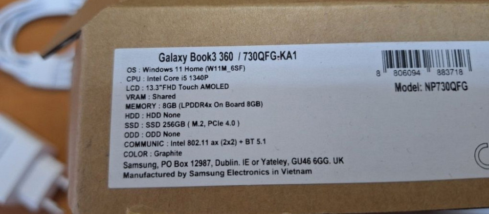 Ноутбук Samsung Galaxy Book3 360 NP730QFG-KA1DE Київ - фото 5