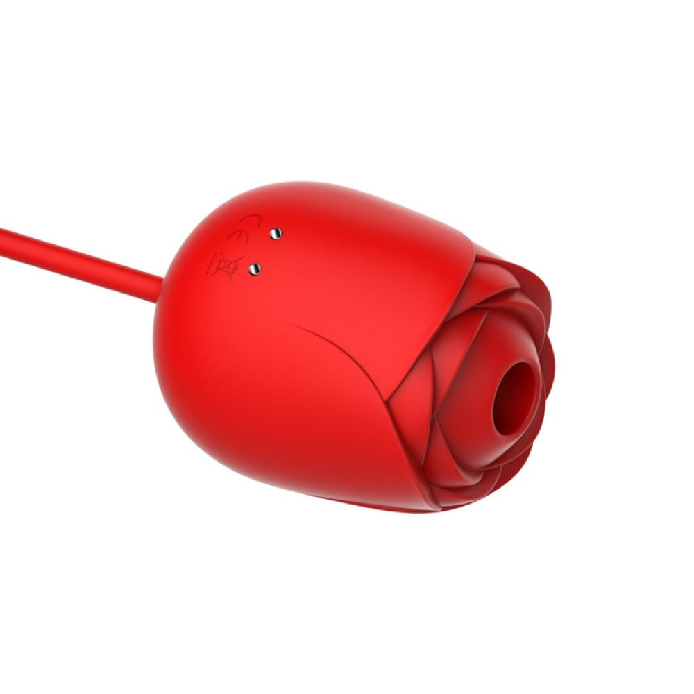 Вакуумный стимулятор в виде розы Every Night Toys с пульсацией, красный Sex Aura Киев - изображение 5
