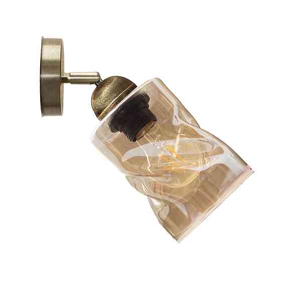 Світильник настінно-стельовий MSK Electric Tornado під одну лампу PL 202415-1 BN бронза Одеса