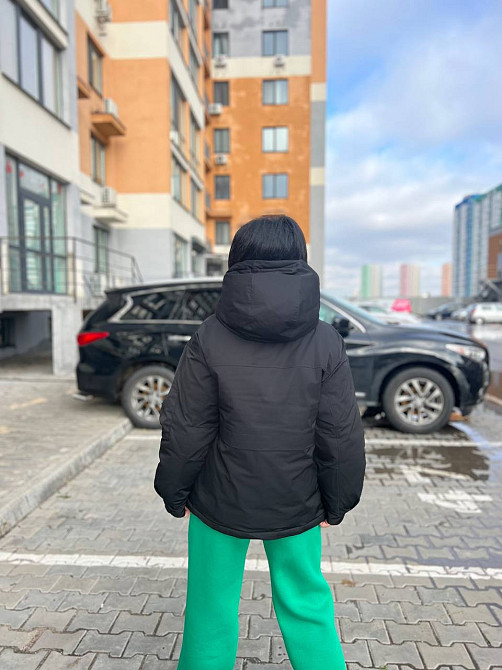 Куртка жіноча Snow Passion 6617 парка з капюшоном та кишенями оверсайз чорна, чорний, 42 Одеса - фото 6