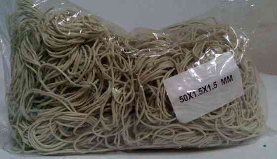 Резинки банковские  №50 ( белая )*1,5мм  1 кг 