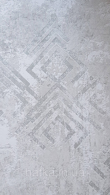 Шпалери вінілові на флізеліні Marburg Memoria 1.06х10 під старовину фігури на штукатурці сіро-бежеві зі сріблом Київ - фото 2