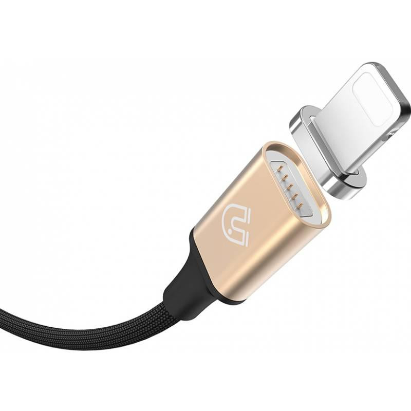 Кабель BASEUS Lightning Magnetic Cable 1.2M золото+черный CALNP-V1 Киев - изображение 3