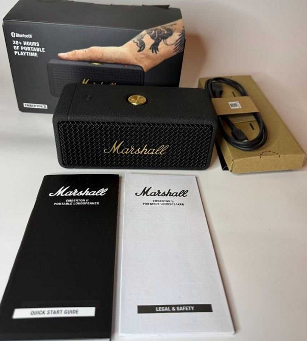 Колонка Акустична система
Marshall Emberton II Black and Brass Київ - фото 8