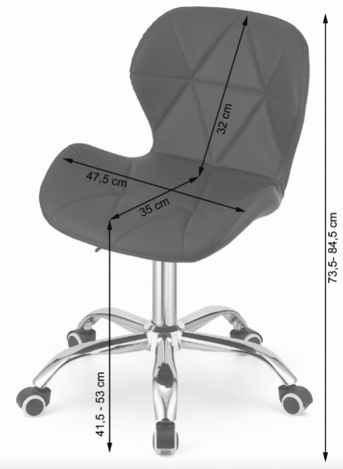 Офісне крісло Leobert Avola білий Київ - фото 3