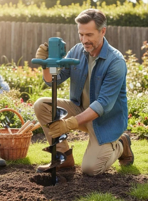 Акумуляторний інструмент 2-в-1 BX-3283 (Бур + Міксер), 48В 5.0Ah, безщітковий, 3000 Вт, 2 акумулятори Одеса - фото 7