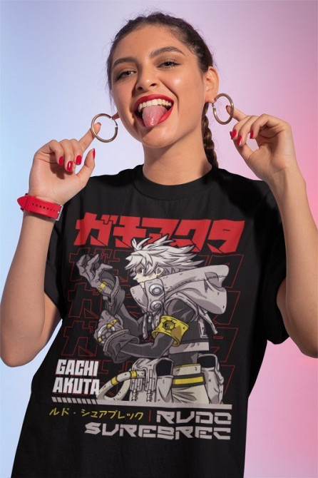 Футболка аниме Гакхиакута Томе Джапанесе Танкобон оверсайз (S/M/L) Черний AnimeJ0132 Днепр - изображение 1
