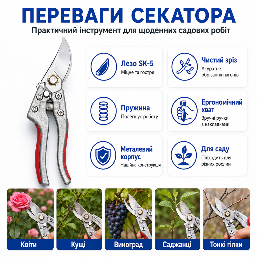 Садові ножиці, секатори, ножі (98745623) Київ - фото 13