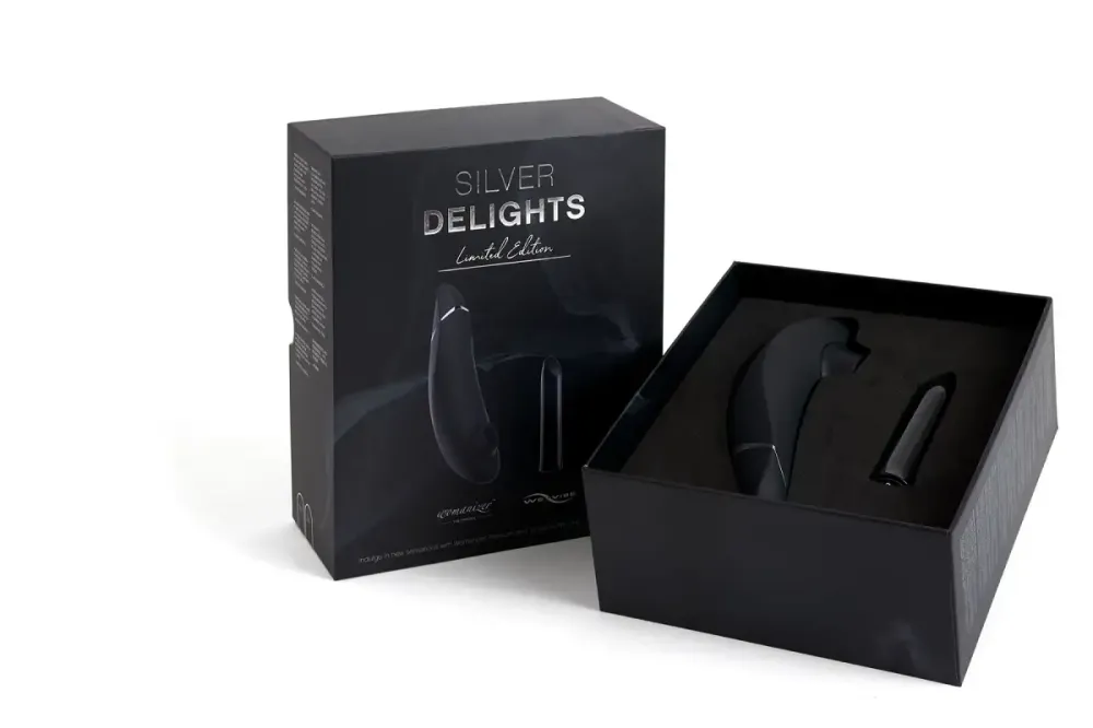 Преміальний подарунковий набір Silver Delights Collection: Womanizer Premium та We-Vibe Tango Львов - изображение 6