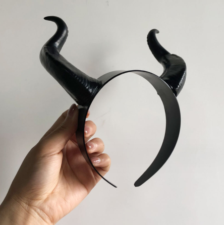 Обруч на Хэллоуин Рога one size черный Киев