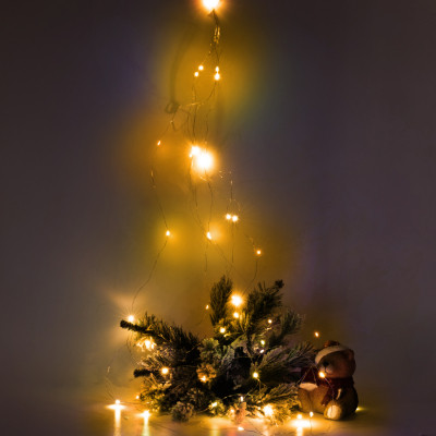 Гірлянда YES! Fun Пучок на мідному дроті 50 LED Тепло-біла 1 м Статична На батарейках (975013) Вінниця - фото 4