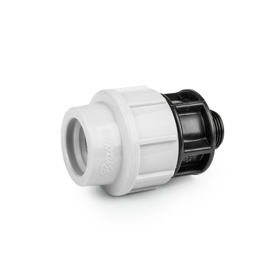 Муфта для труб PE, 32 мм, PN16, із зовнішньою різзю 3/4", DSRA16L32M34 Київ