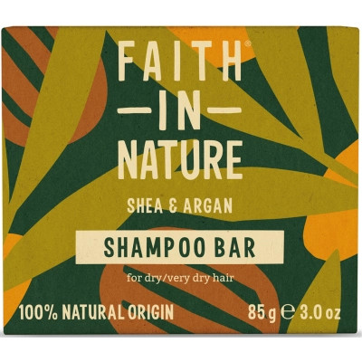 Твердый шампунь Faith in Nature Натуральный С ши и арганой 85 г (708002307607) Винница - изображение 1