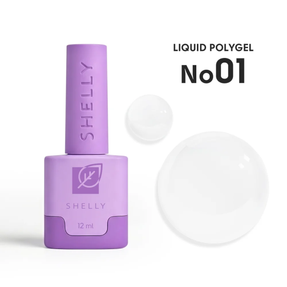 Жидкий полигель для ногтей 01 Liquid PolyGel Shelly 12 мл Киев