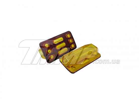 Гумки підніжка водія Da (поліуретан-жовтий, метал-червоний) Мукачево