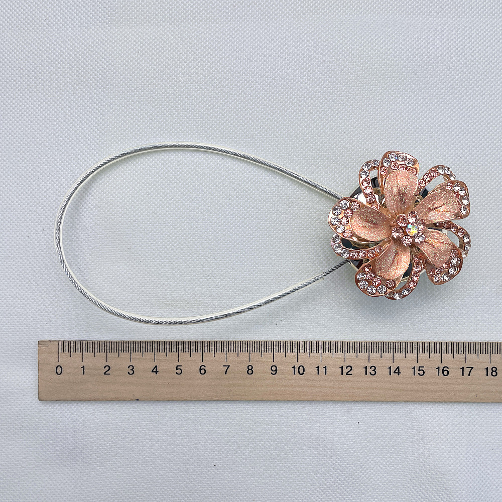 Магніти для штор та гардин "Flowers" набір 2 шт Персиковий (81-208) Київ - фото 7