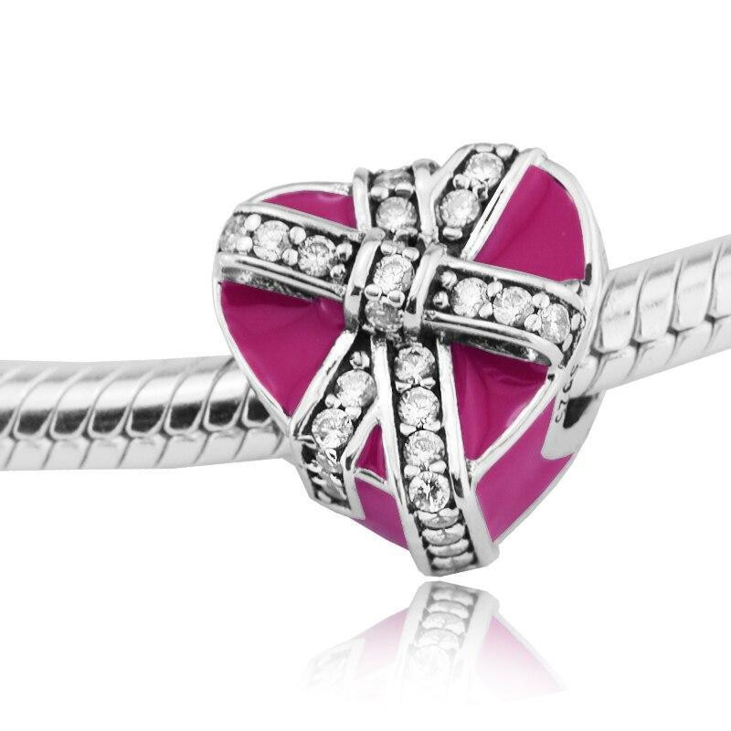 Срібна намистина Пандора  "Подарунок кохання" 792047CZ MasterSem Київ - фото 3