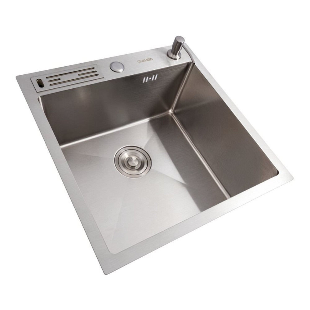 Кухонна мийка нержавійка 50*50 Valeso Handmade з підставкою для ножів (3,0/0,8) Коломия - фото 2