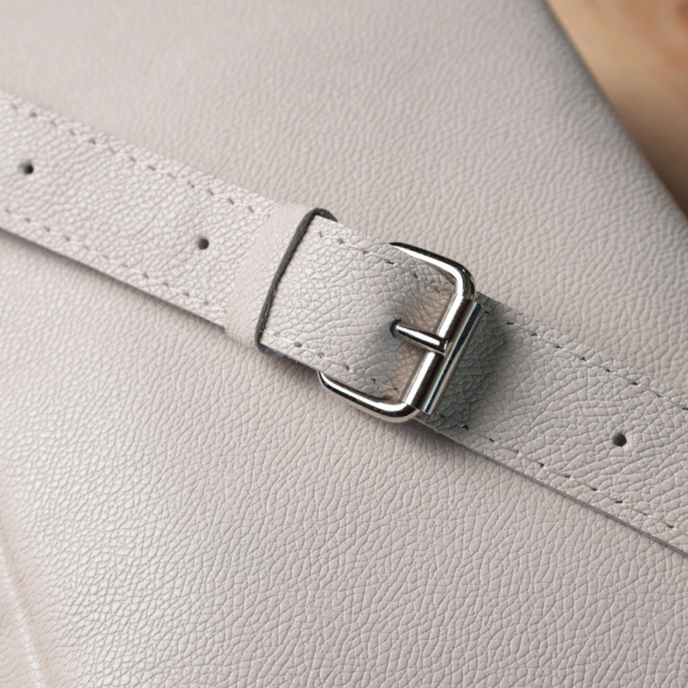 Класична жіноча сумка крос-боді з натуральної шкіри Бежева (SHVIGEL) Київ - фото 4