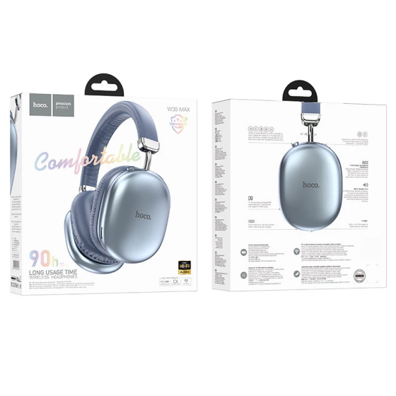 Беспроводные накладные наушники HOCO W35 Max Joy BT headphones Sky Blue Одесса
