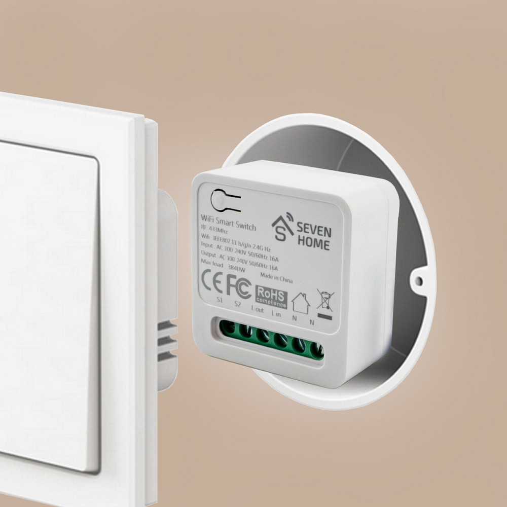 Розумне Wi-Fi реле SEVEN HOME S-7048 Київ - фото 12