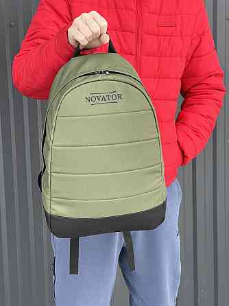 Рюкзак туристичний зелено-чорний Novator BL-2171 Київ