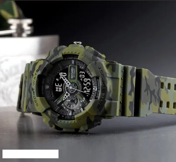 Наручные тактические часы Skmei 1688 (Камуфляж) Винница - изображение 7
