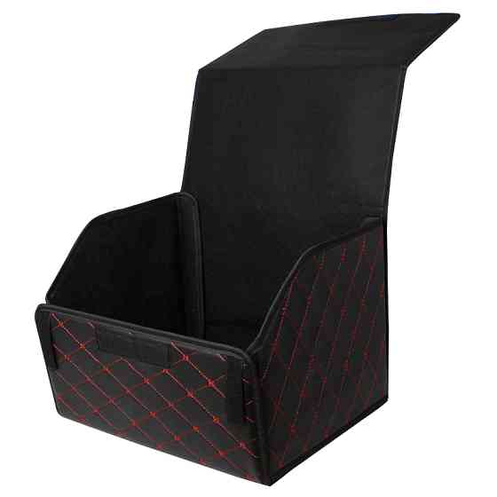 Автомобильный органайзер ZWX-002 Black-Red компактный вместительный два отдела для хранения на липучке с ручкой 40*30*30 см Киев