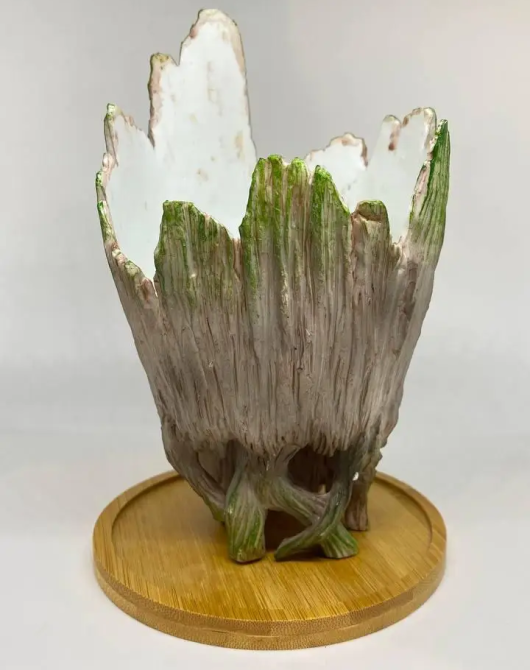 Горщик для квітів та канцелярії Грут Groot G11 череп + кругла підставка Вінниця - фото 4