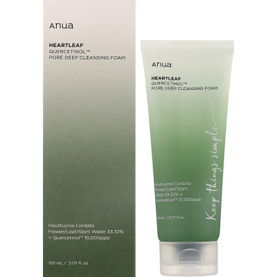 Пенка для умывания Anua Heartleaf Quercetinol Pore Deep Cleansing Foam 150 мл (8809640734427) Винница - изображение 2