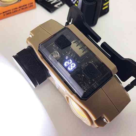 Налобный фонарь для точных работ CH-8825-3P35+COB(white+yellow)+RGB, Налобные фонари для активных людей AJ-43 Львов