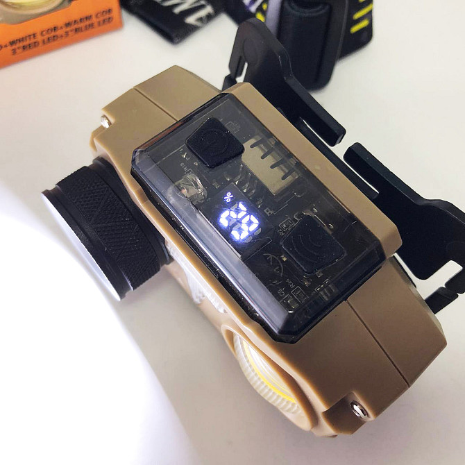 Налобный фонарь для точных работ CH-8825-3P35+COB(white+yellow)+RGB, Налобные фонари для активных людей AJ-43 Львов - изображение 3