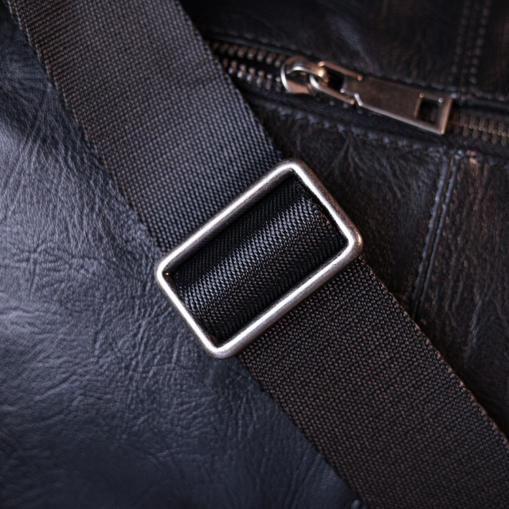 Сумка через плече шкіряна Чорний (Vintage) Київ - фото 4