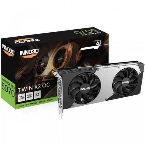 GeForce RTX5070 Inno3D TWIN X2 OC, 12GB GDDR7, 192bit, PCI Express 5.0 Київ