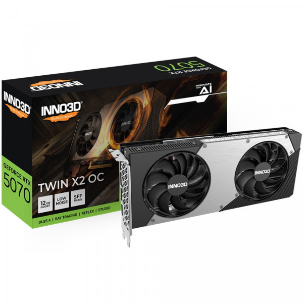 GeForce RTX5070 Inno3D TWIN X2 OC, 12GB GDDR7, 192bit, PCI Express 5.0 Київ - фото 3