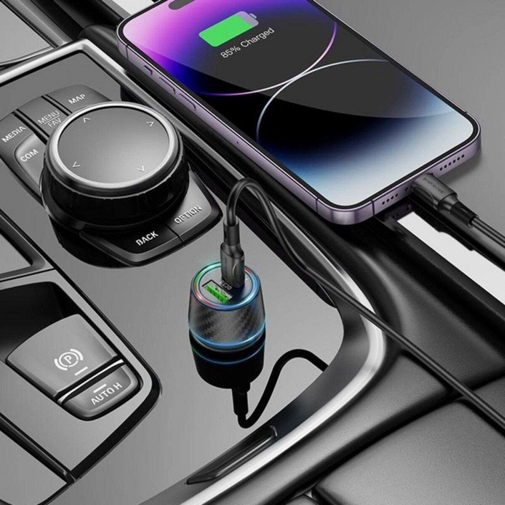 Автомобільний зарядний пристрій BOROFONE BZ21 Brilliant 48W dual port PD30W+QC3.0 car charger, колір чорний BZ21B Одеса - фото 8