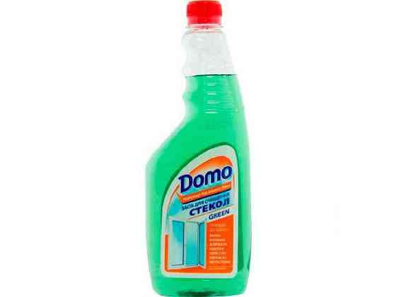 Средство для очистки стекла зеленый, запаска 525мл ТМ DOMO Solmir Киев