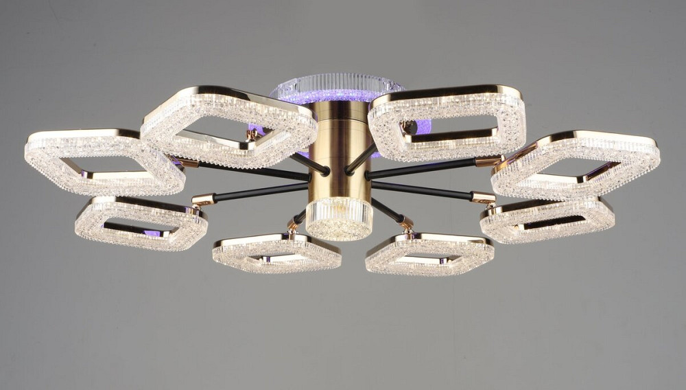 SIRIUS Люстра світлодіодна акрилова Sirius B /8 BK+GD 80W Коломыя - изображение 1