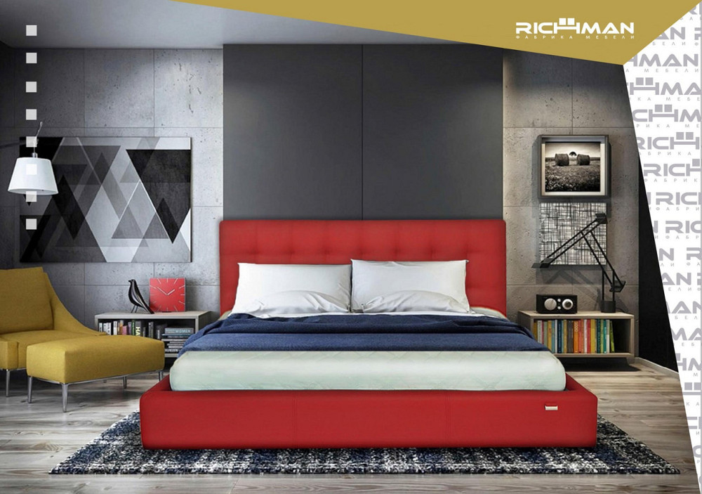 Ліжко Chester VIP 140 х 200 см Fly 2200 A1 З додатковою металевою цільнозварною рамою Білий Київ - фото 9