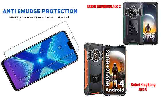 Защитное стекло NeoGlass для Cubot KingKong Ace 2, KingKong Ace 3 – ультрапрозрачное и устойчивое Киев