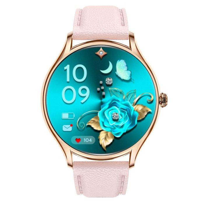 Жіночий розумний наручний годинник Smart Milano Gold Rubber 2 ремінці Київ - фото 3