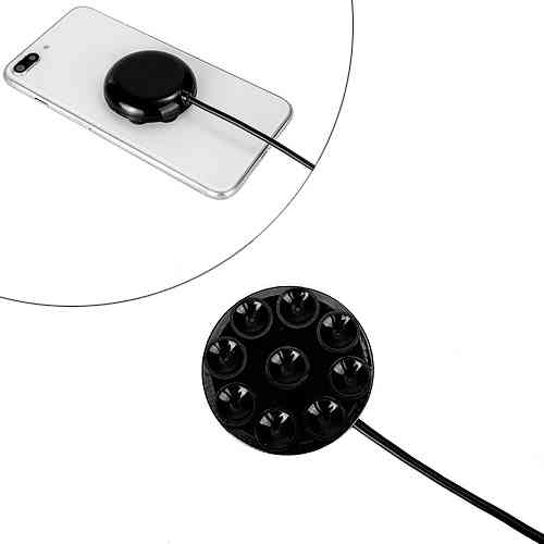 Бездротовий зарядний пристрій Qi, 5-9В 1.2А 10Вт, міні на присосках Вінниця