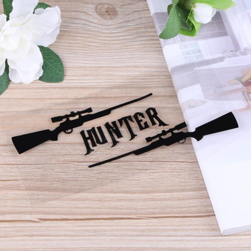 Наклейка Мисливець Чорна Київ - фото 8