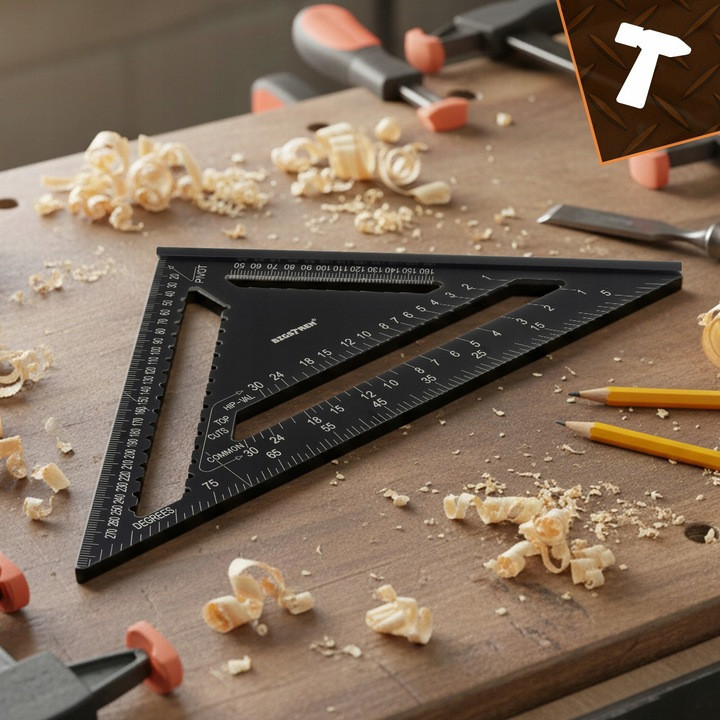 Алюминиевый плотницкий угольник 12