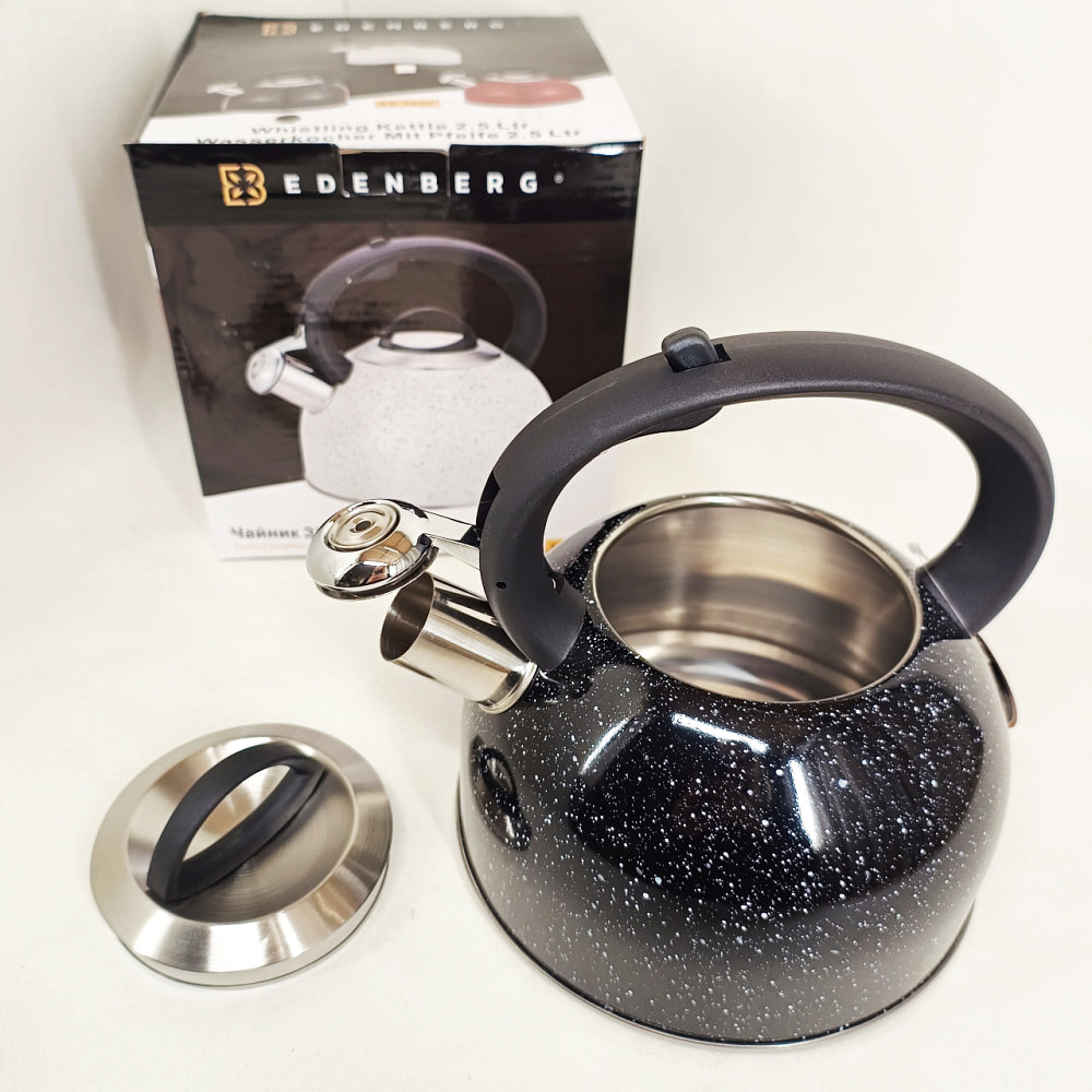 Чайник для приготовления чая со свистком, Чайник для газовой плиты 3 л литра Кухонный газовый CJ-68 Львов - изображение 8