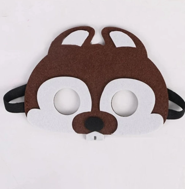 Детская маска на лицо Бобер 15 на 11 см коричневый Киев - изображение 1