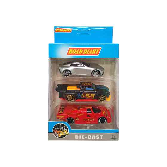 Набор машин металлических в коробке 3 шт 699-03S-1-4 699-03S-4 Винница