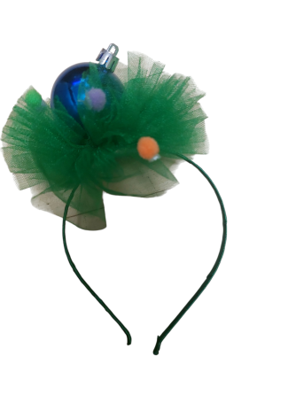 Новорічний обруч з кулькою one size різнобарвний Київ