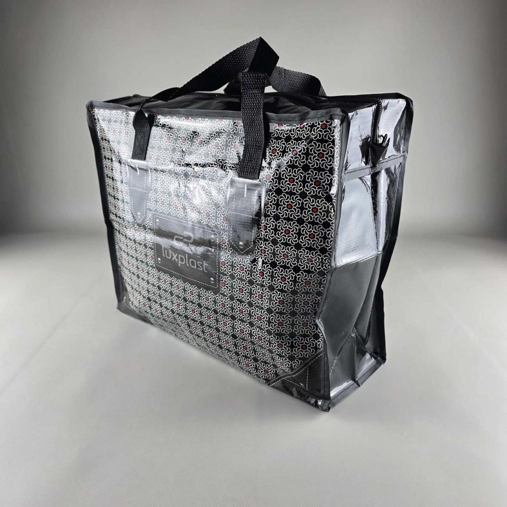 Полипропиленовая сумка на змейке  хозяйственная  с цветным рисунком №1 Медисон (1 шт) Харьков - изображение 2